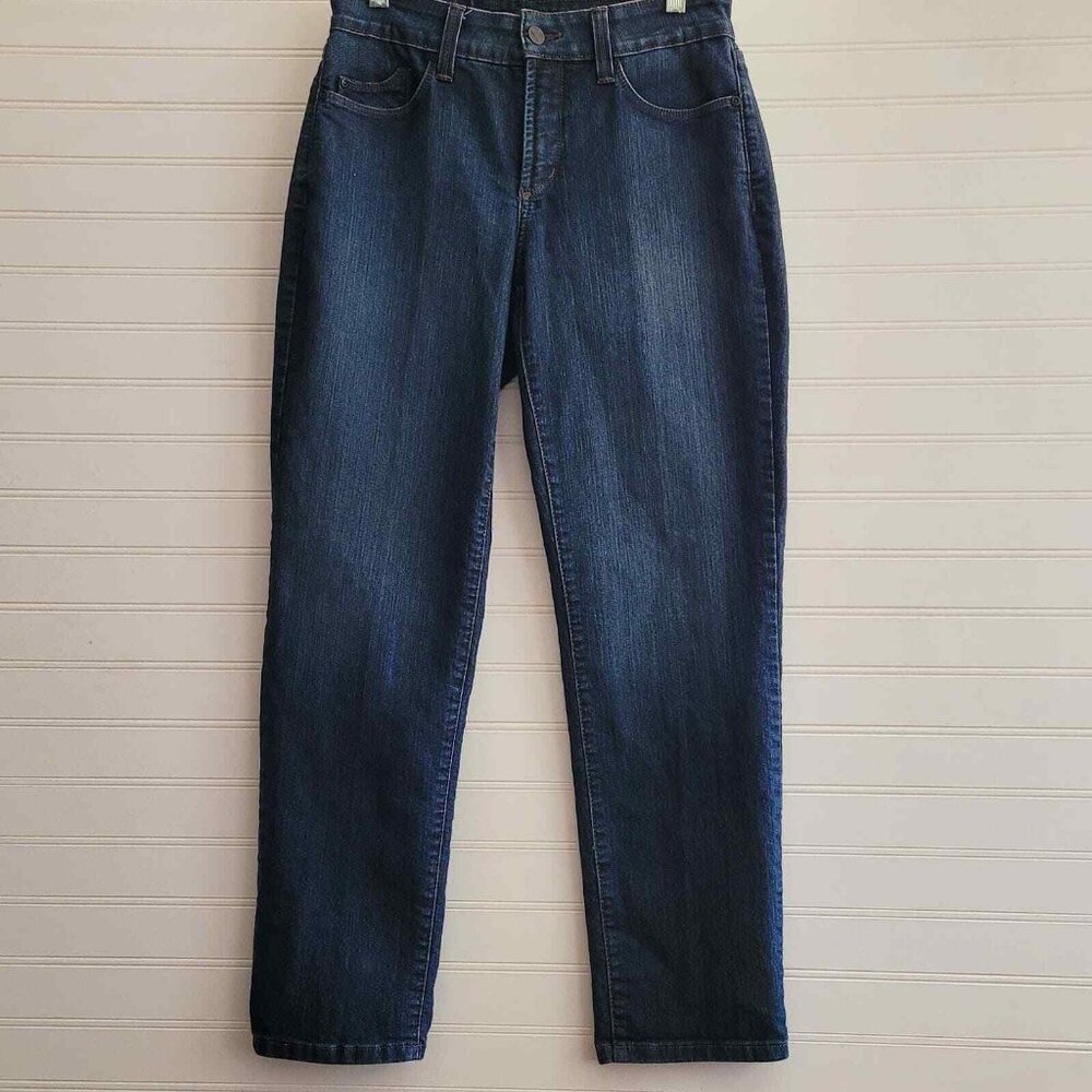 NYDJ Jeans Womens Size 4 Straight Medium Wash Blue Not Your Daughters Jeans